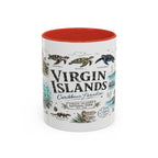 Virgin Islands National Park Coffee Mug | Caribbean Beach Snorkeling Reef Gift | Accent Color Ceramic 11oz 15oz