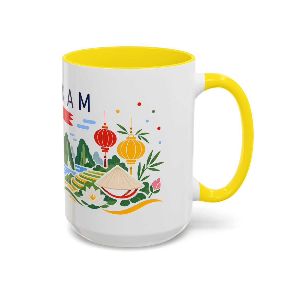 Vietnam Coffee Mug | Travel Souvenir Accent Mug | Country Gift Ceramic Cup 11oz 15oz
