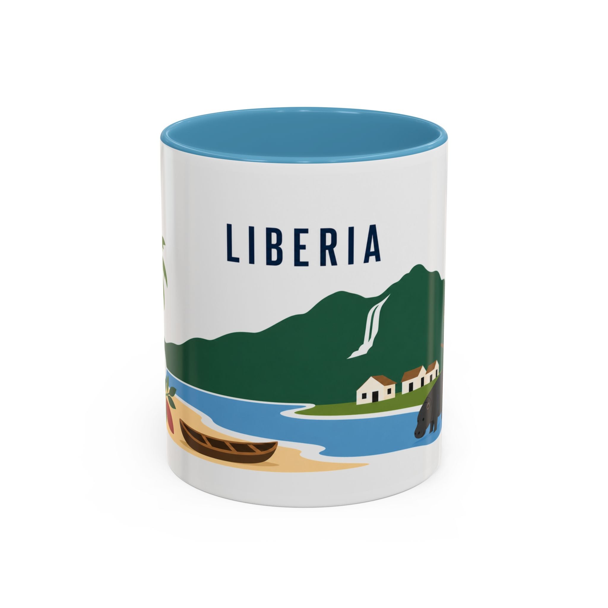 Liberia Coffee Mug | Travel Souvenir Accent Mug | Country Gift Ceramic Cup 11oz 15oz