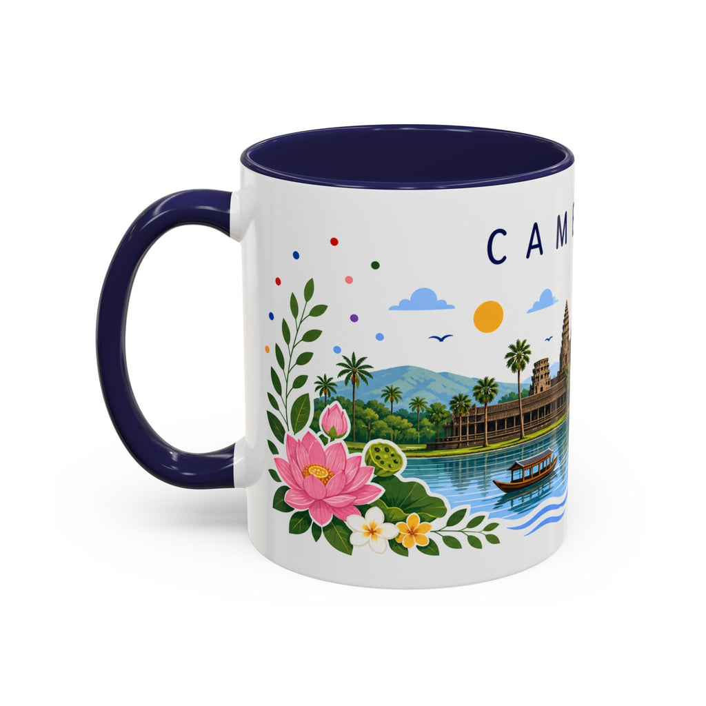 Cambodia Coffee Mug | Travel Souvenir Accent Mug | Place Gift Ceramic Cup 11oz 15oz
