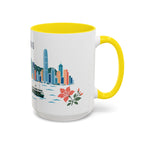 Hong Kong Coffee Mug | Hong Kong Travel Souvenir | Porcelain Decal City Gift | 11oz 15oz Accent Mug