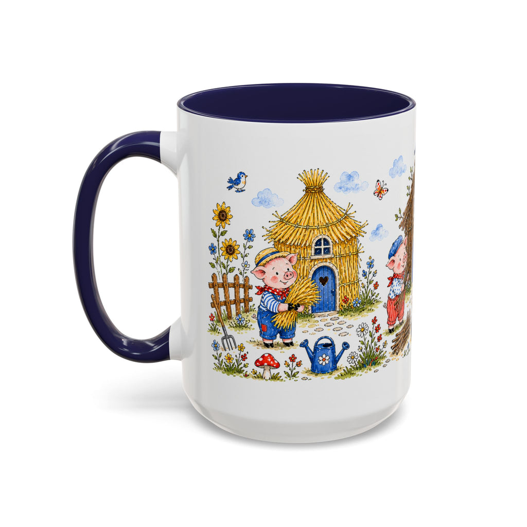 Three Little Pigs Mug | Storybook Fairy Tale Accent Coffee Mug | EveryLegend