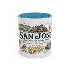 San Jose Coffee Mug | California Souvenir City Gift | Accent Color Ceramic 11oz 15oz