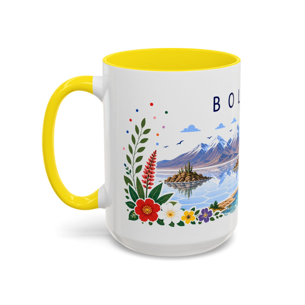 Bolivia Coffee Mug | Travel Souvenir Accent Mug | Place Gift Ceramic Cup 11oz 15oz