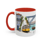 Porto Illustrated Travel Mug | City Souvenir Accent Coffee Mug | 11oz 15oz Ceramic Cup
