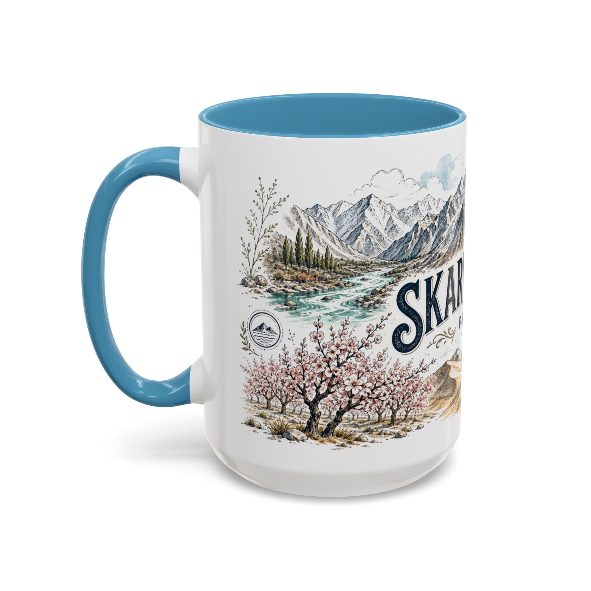 Skardu Valley Mug, Pakistan Travel Souvenir, Bucket List Gift, Accent Ceramic Coffee Mug 11oz 15oz
