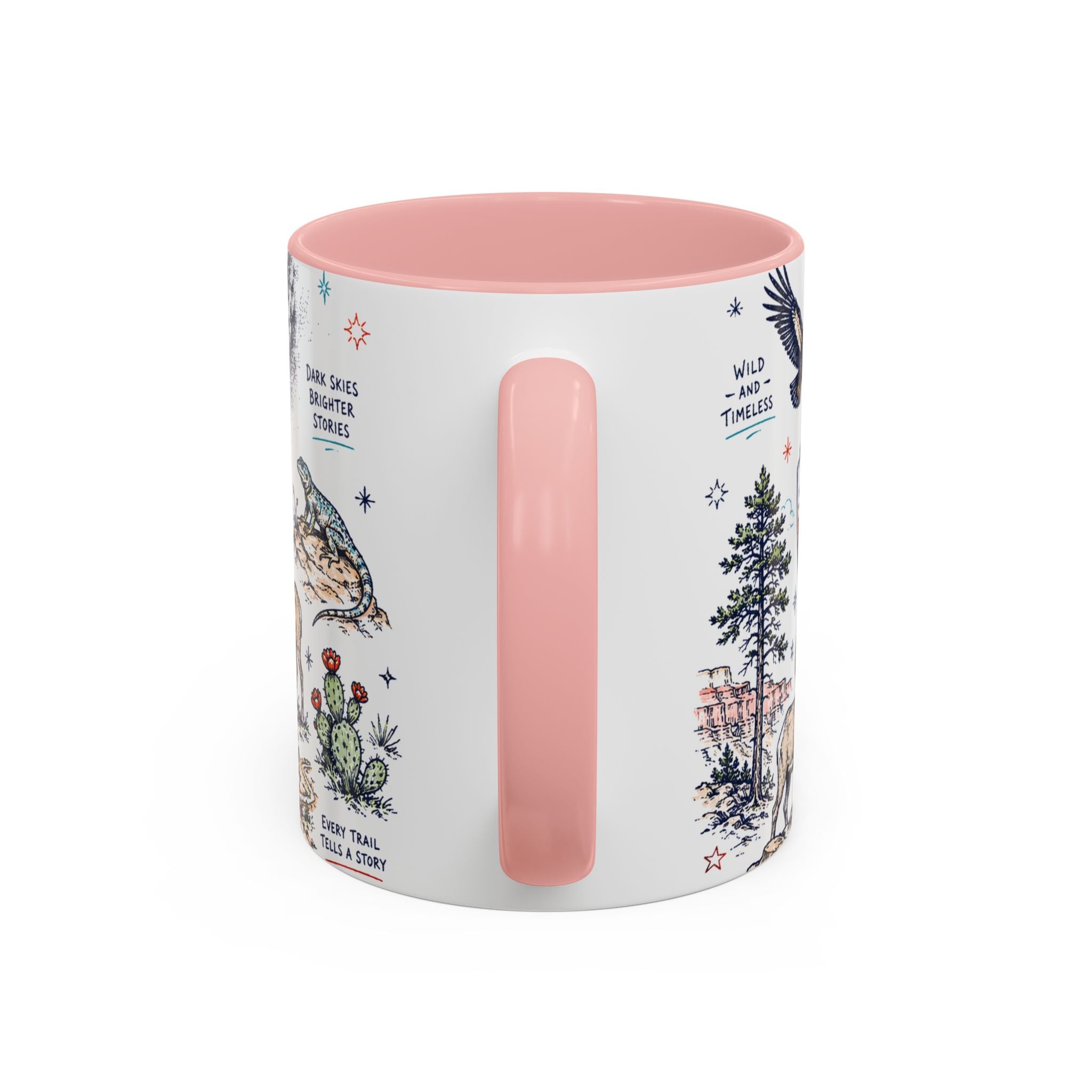 Grand Canyon National Park Coffee Mug | Hiking Camping Nature Gift | Accent Color Ceramic 11oz 15oz