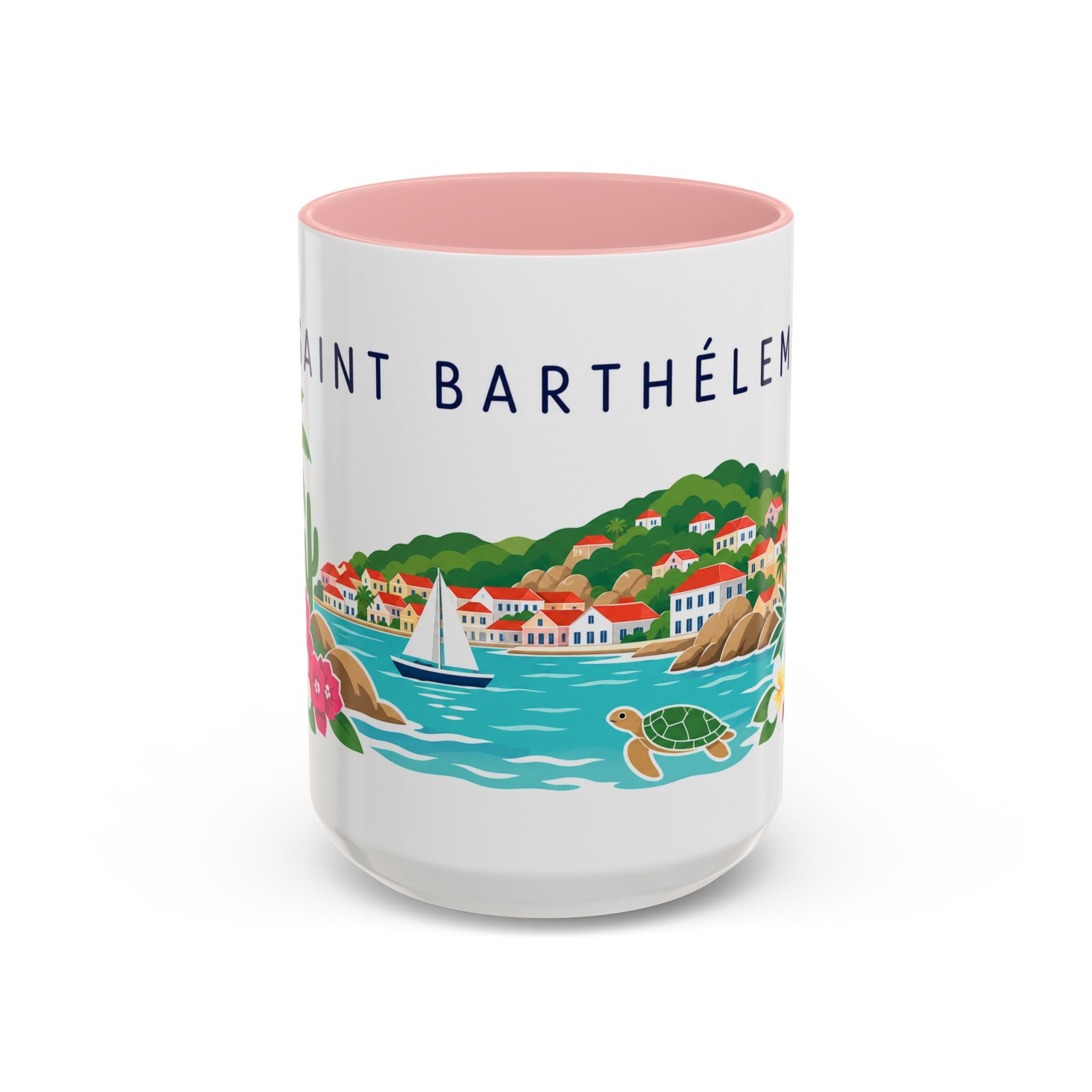 Saint Barthélemy Coffee Mug | Travel Souvenir Accent Mug | Country Gift Ceramic Cup 11oz 15oz