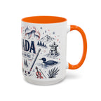 O Canada True North Coffee Mug | Canadian Pride Gift | Accent Color Ceramic 11oz 15oz