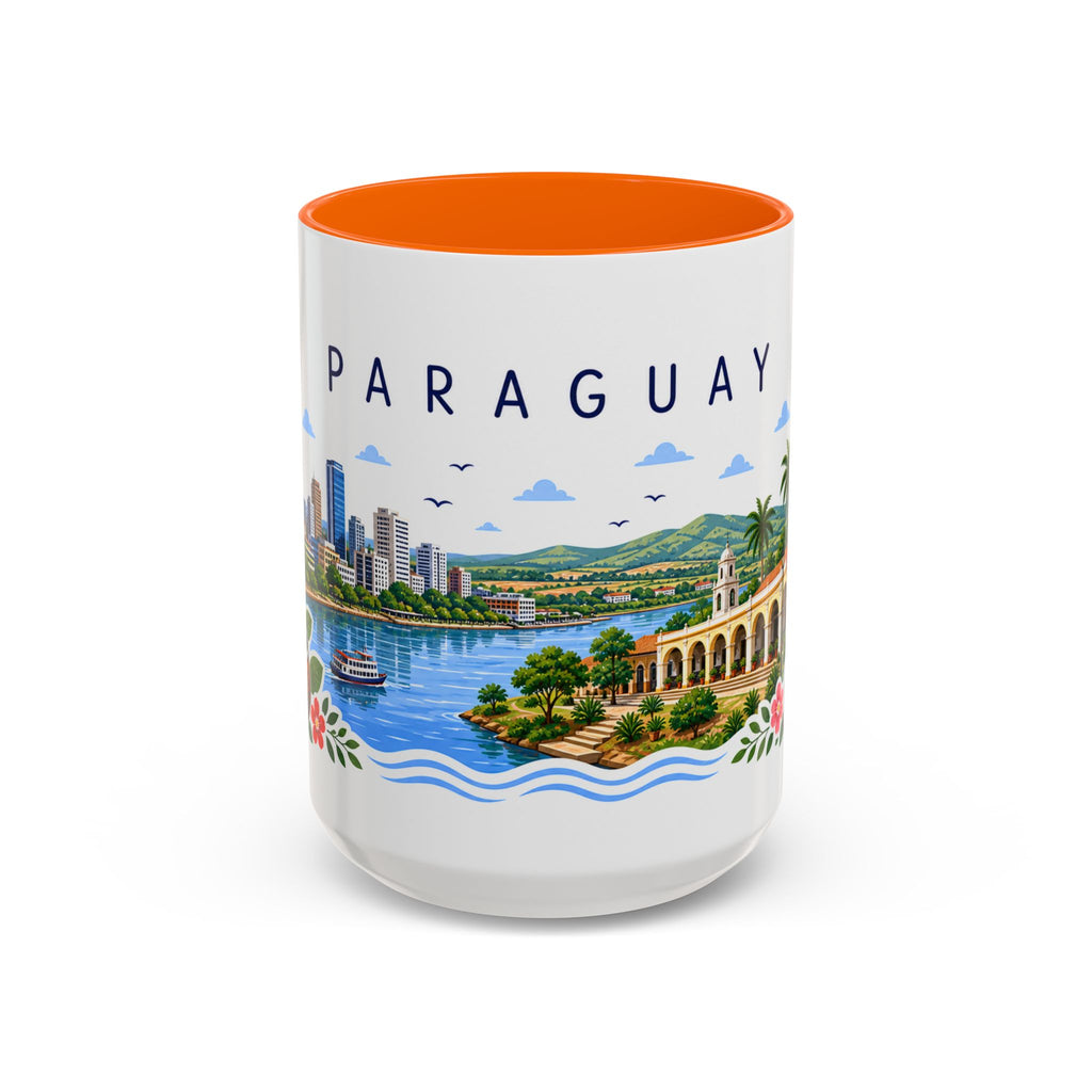 Paraguay Coffee Mug | Travel Souvenir Accent Mug | Place Gift Ceramic Cup 11oz 15oz