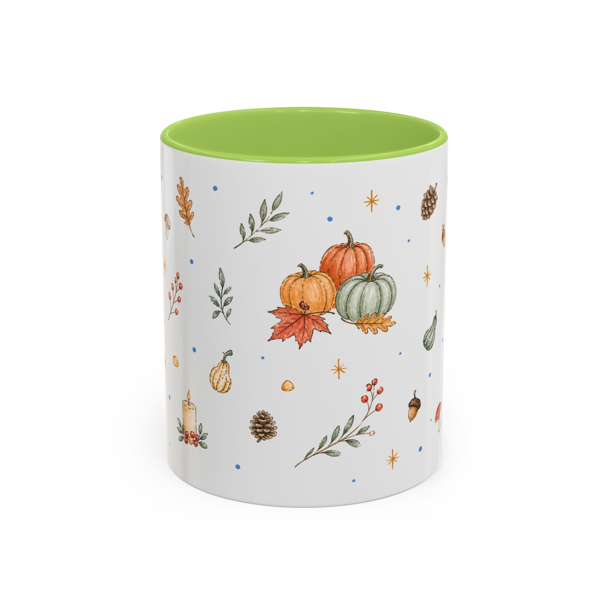Thanksgiving Turkey Mug | Friendly Woodland Watercolor Gift | Autumn Accent Cup 11oz 15oz