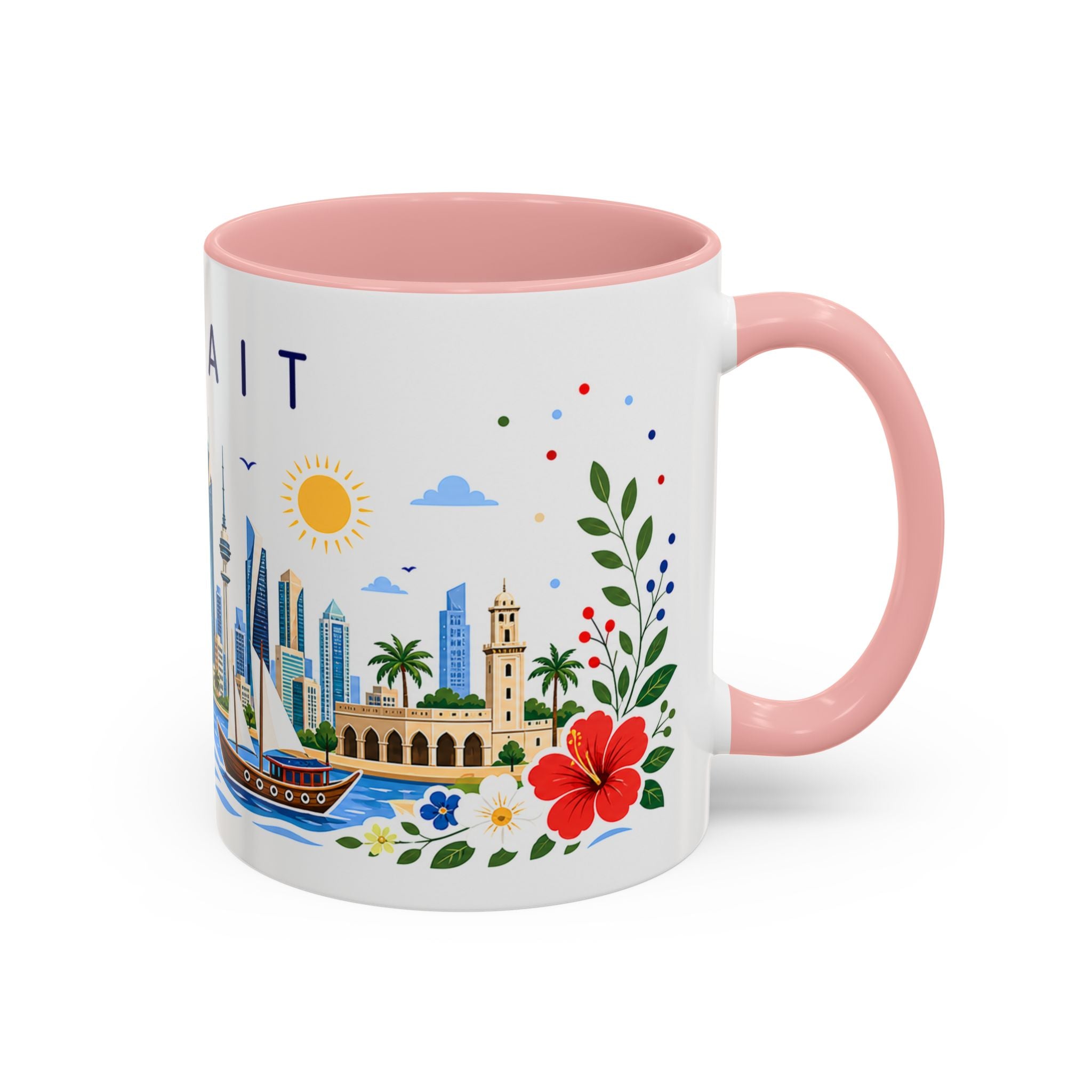Kuwait Coffee Mug | Travel Souvenir Accent Mug | Place Gift Ceramic Cup 11oz 15oz