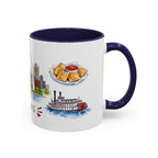 St. Louis Illustrated Travel Mug | City Souvenir Accent Coffee Mug | 11oz 15oz Ceramic Cup