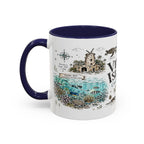 Virgin Islands National Park Coffee Mug | Caribbean Beach Snorkeling Reef Gift | Accent Color Ceramic 11oz 15oz