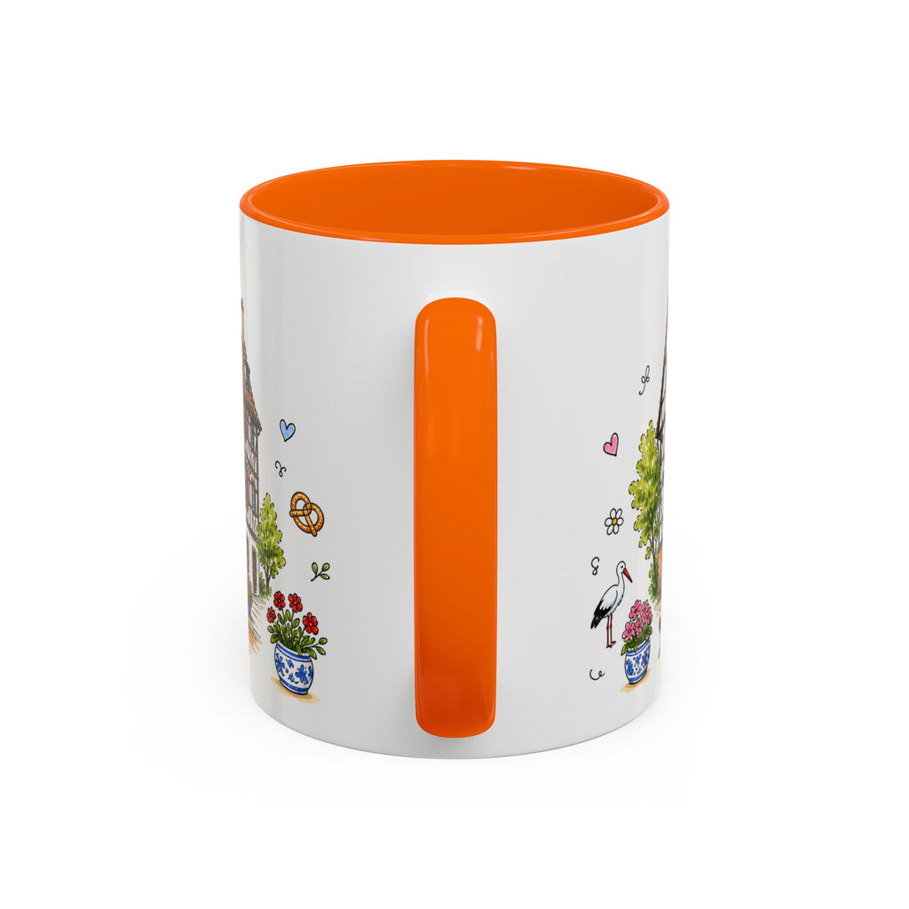 Strasbourg Illustrated Travel Mug | France Souvenir Accent Coffee Mug | 11oz 15oz Ceramic Cup