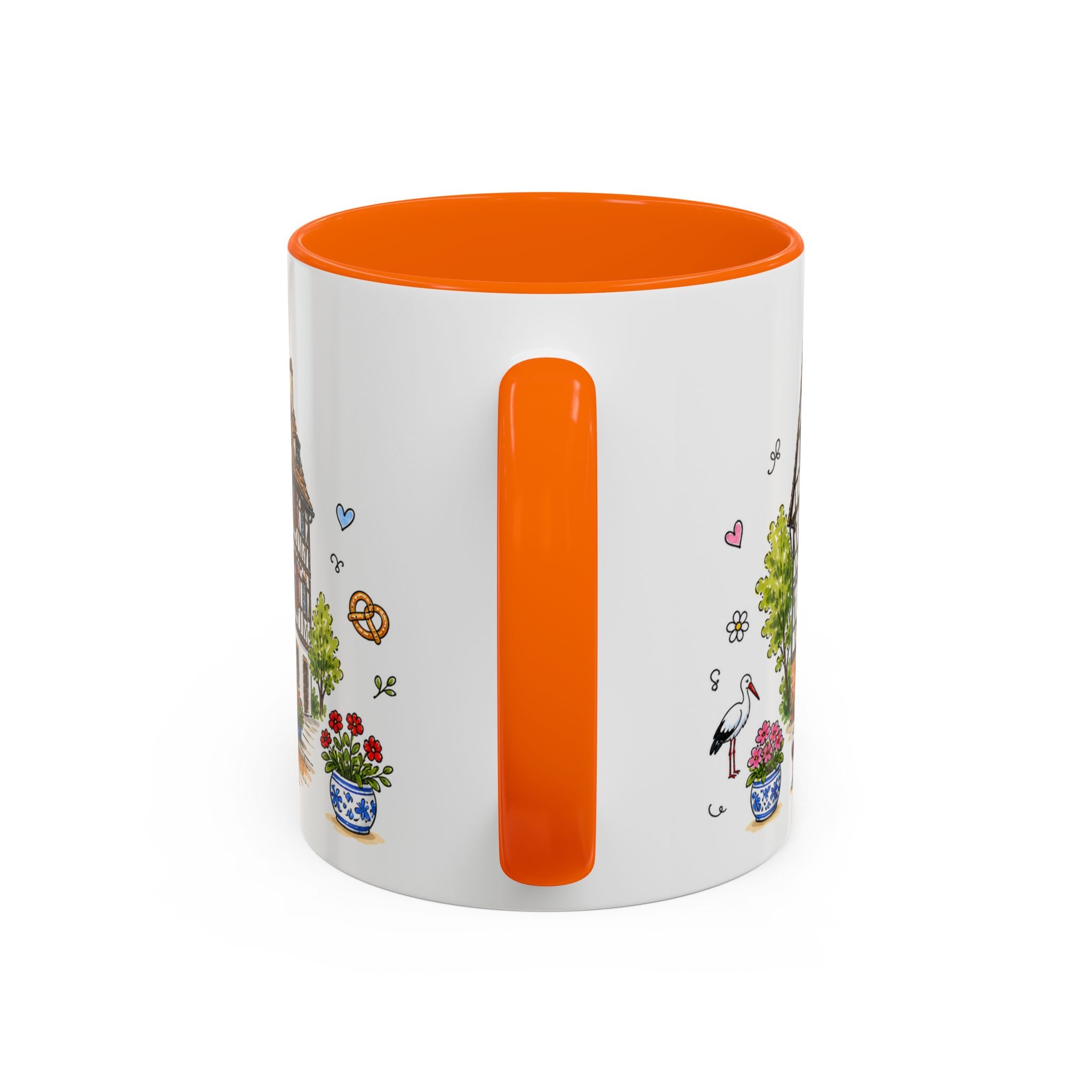 Strasbourg Illustrated Travel Mug | France Souvenir Accent Coffee Mug | 11oz 15oz Ceramic Cup