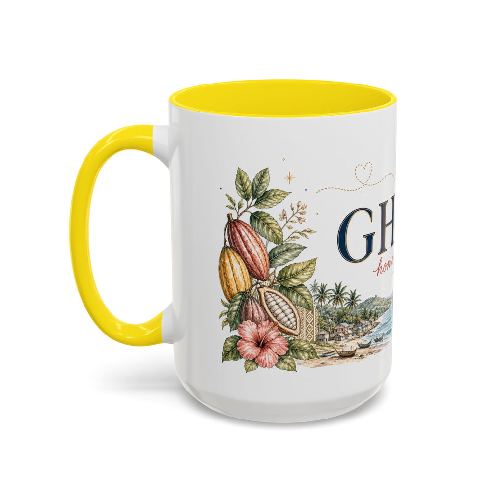 Ghana Home Country Mug | Moving Away Gift | Long Distance Friendship | 11 oz 15 oz Accent Mug