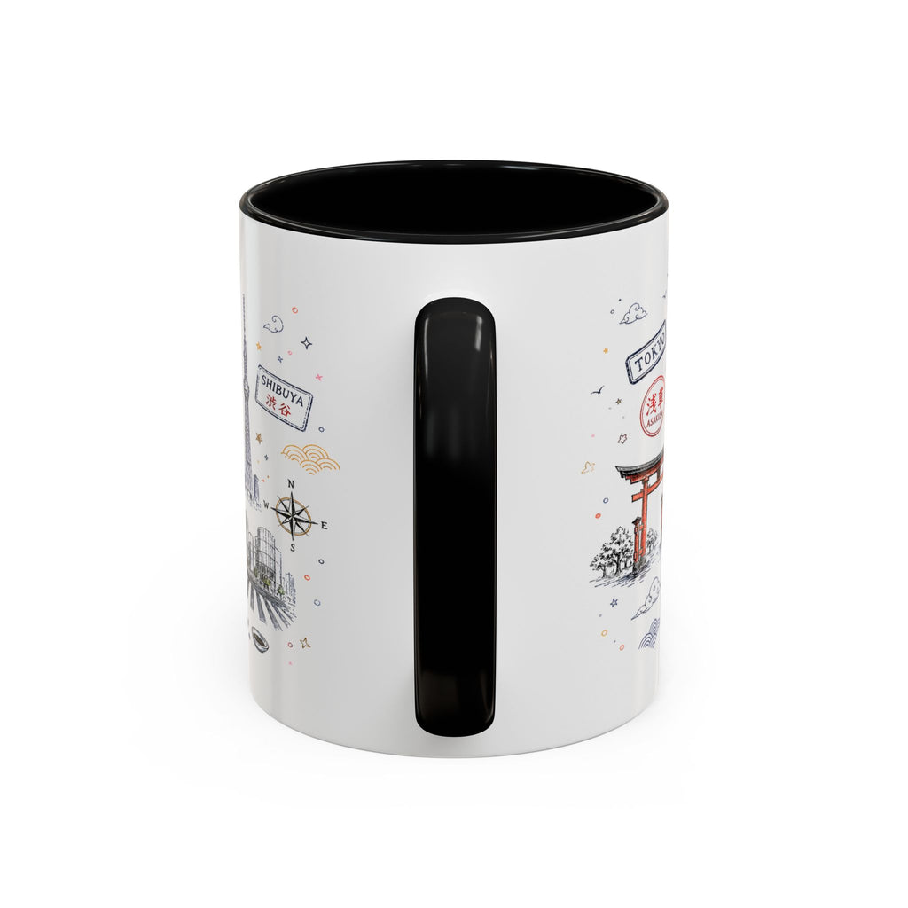 Tokyo Coffee Mug | Japan Souvenir Travel Gift | Accent Color Ceramic 11oz 15oz