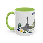 Denpasar Coffee Mug | Indonesia Travel Souvenir | Porcelain Decal City Gift | 11oz 15oz Accent Mug