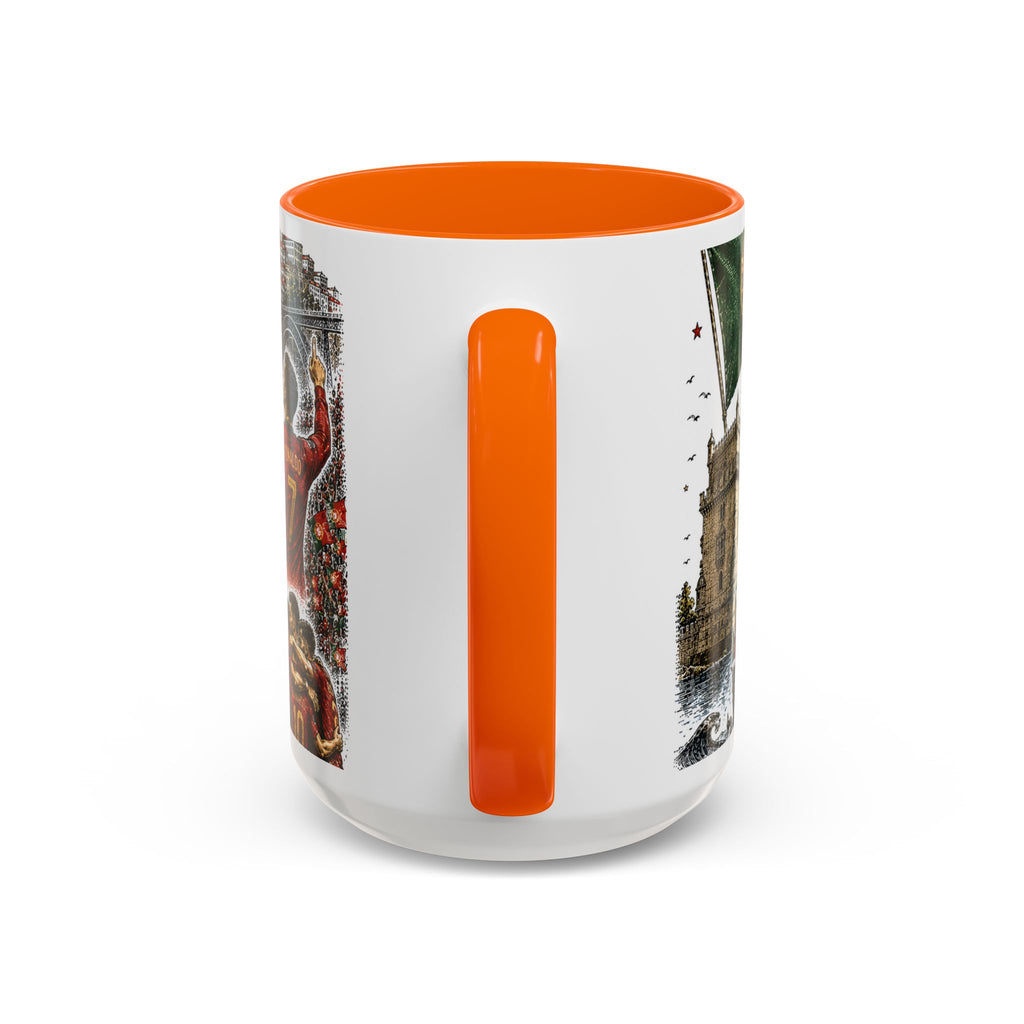 Portugal Soccer Coffee Mug | World Cup Fan Gift | Accent Color Ceramic 11oz 15oz Match Day Cup