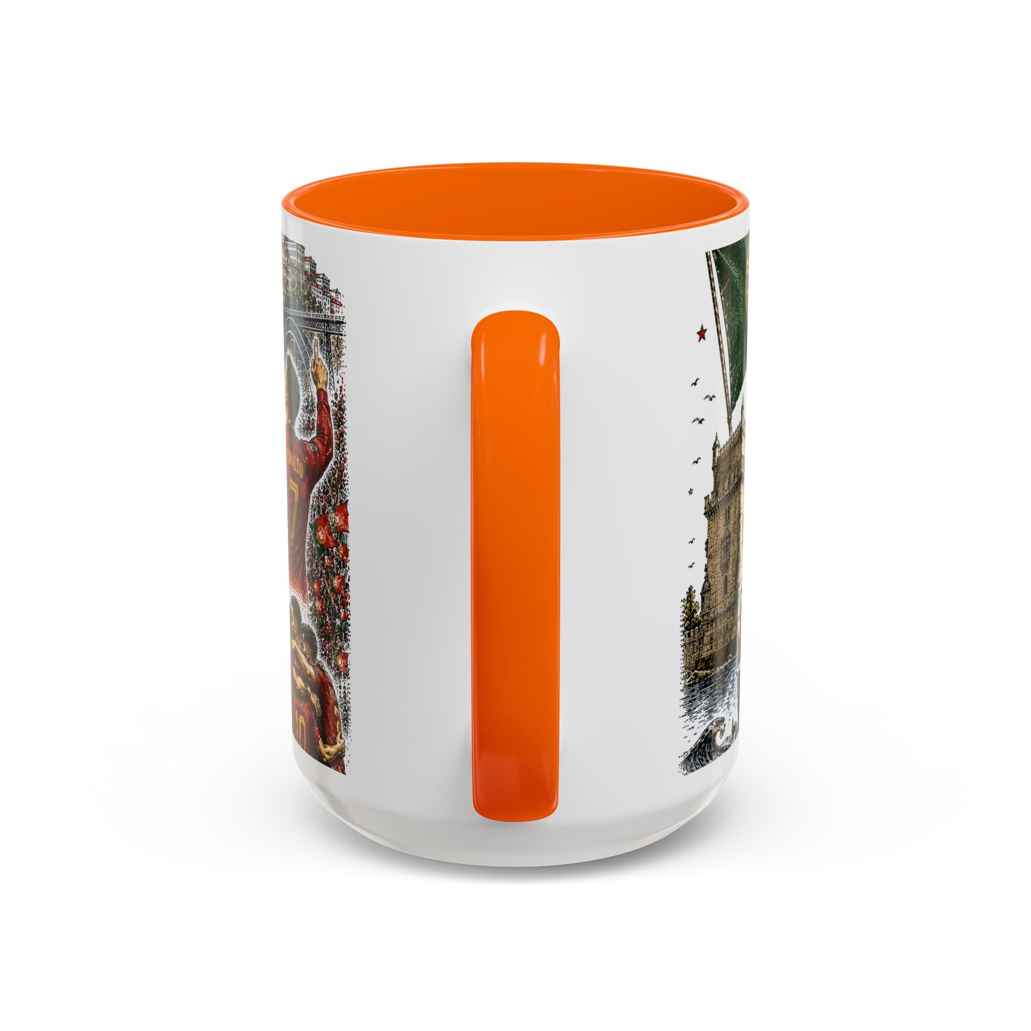 Portugal Soccer Coffee Mug | World Cup Fan Gift | Accent Color Ceramic 11oz 15oz Match Day Cup