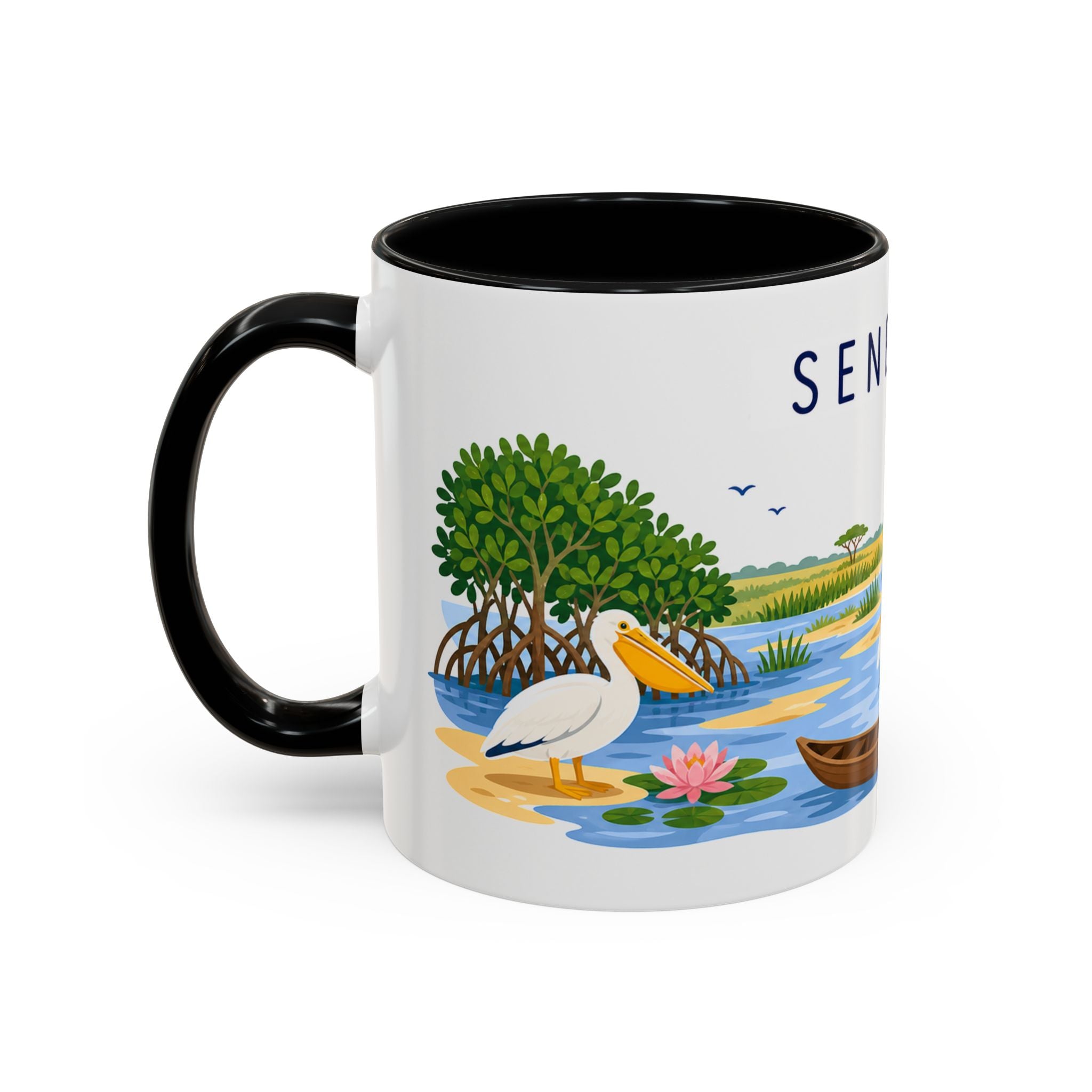 Senegal Soccer Coffee Mug | World Cup Fan Gift | Accent Color Ceramic 11oz 15oz Match Day Cup