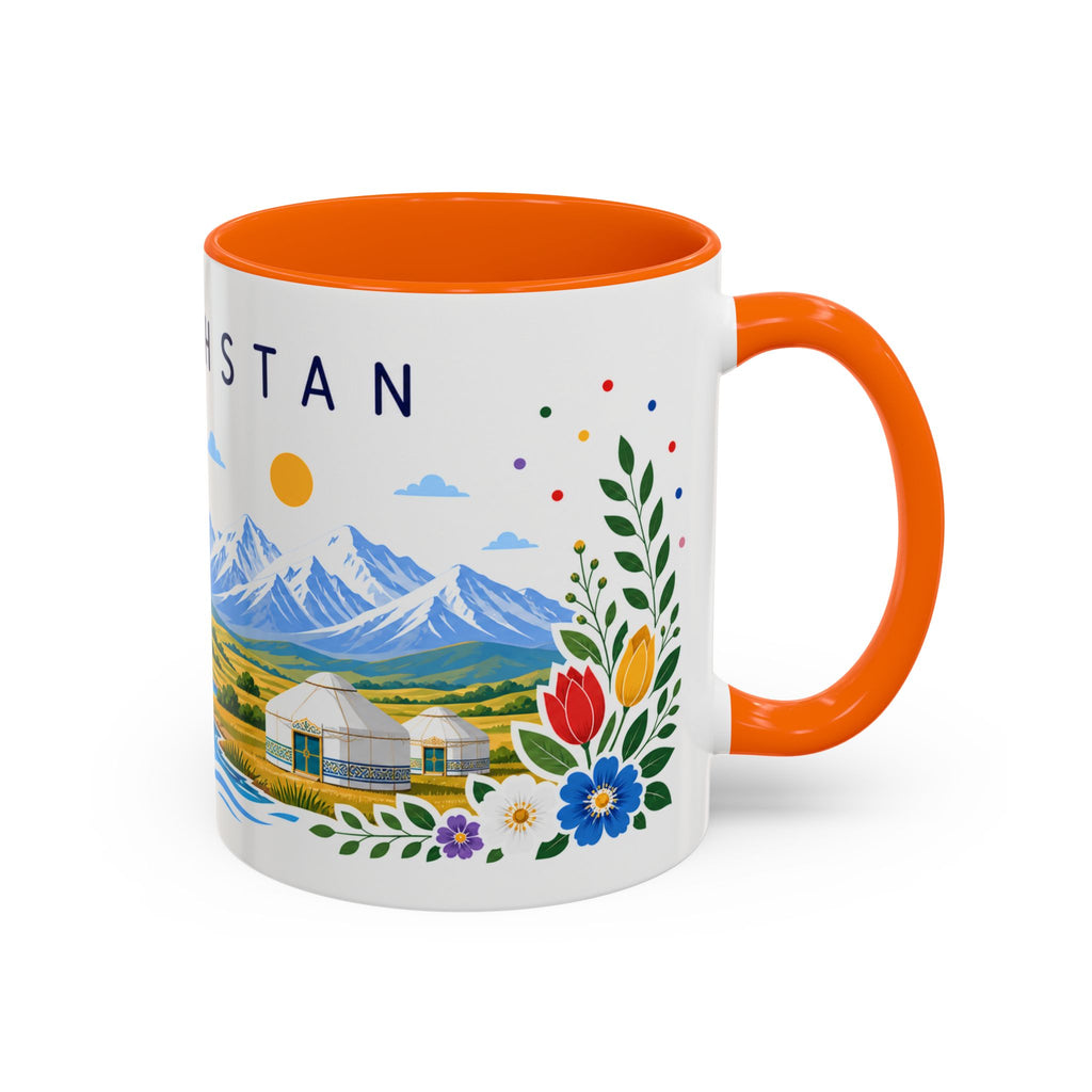 Kazakhstan Coffee Mug | Travel Souvenir Accent Mug | Place Gift Ceramic Cup 11oz 15oz