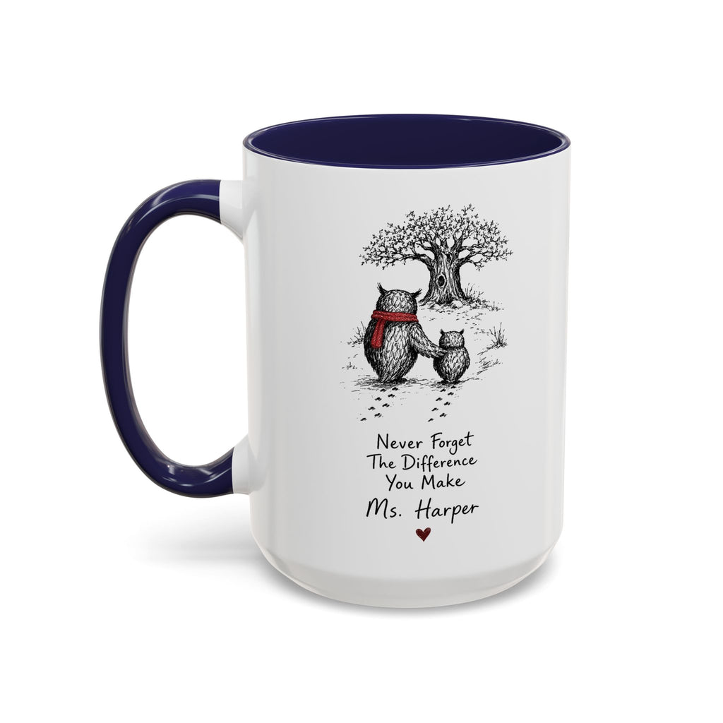 Personalized Wise Owl Teacher Mug | Owl Always Love Teaching | Custom Name Teacher Gift | 11oz 15oz