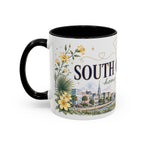 South Carolina State Mug | Botanical Map Accent Cup (11oz 15oz)