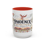 Phoenix Coffee Mug | Arizona Souvenir City Gift | Accent Color Ceramic 11oz 15oz
