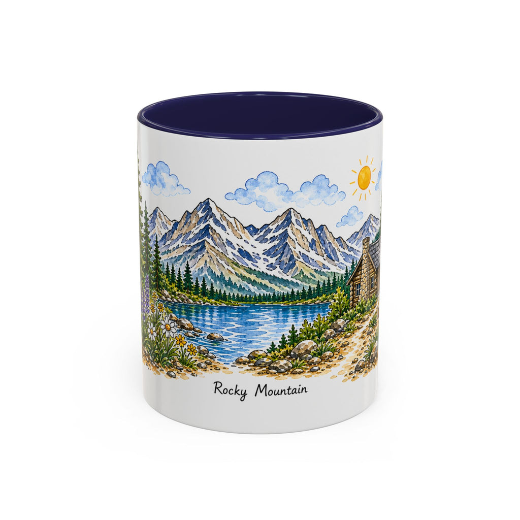 Rocky Mountain National Park Mug | US Travel Souvenir Accent Coffee Mug | 11oz 15oz Ceramic Cup