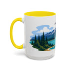 Lake Clark National Park Coffee Mug | Solid Color Block Park Souvenir | 11oz 15oz Accent Mug
