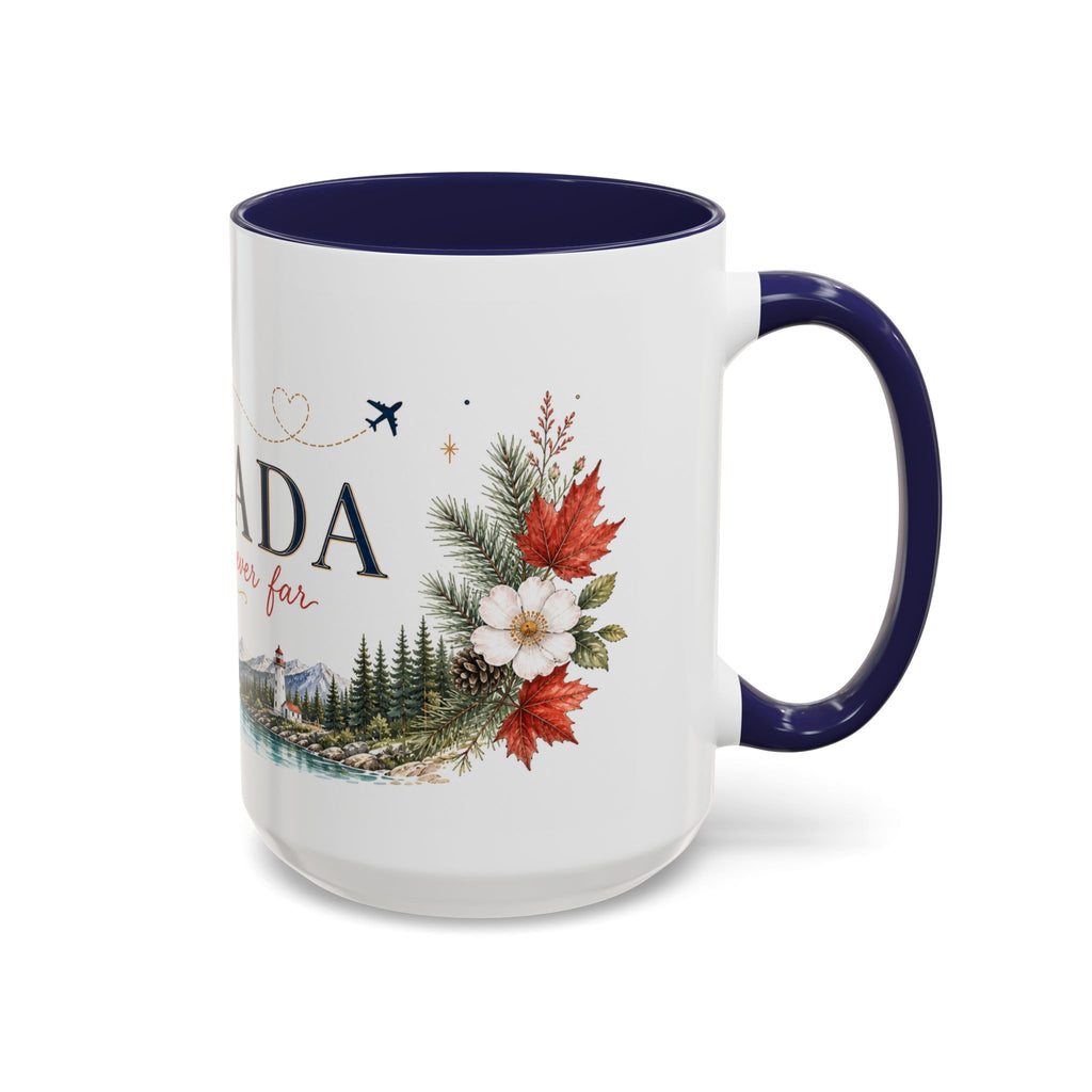 Canada Home Country Mug | Moving Away Gift | Long Distance Friendship | 11 oz 15 oz Accent Mug