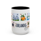 Orlando Coffee Mug | Postage Stamp Collage Mug | Travel Souvenir Accent Cup 11oz 15oz