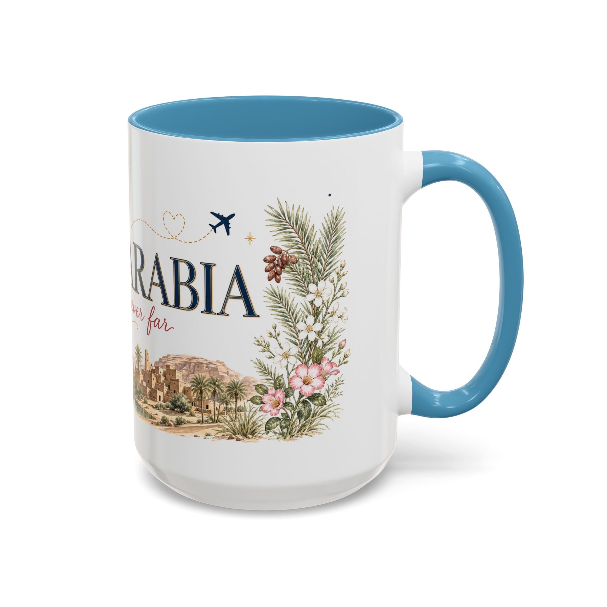 Saudi Arabia Home Country Mug | Moving Away Gift | Long Distance Friendship | 11 oz 15 oz Accent Mug