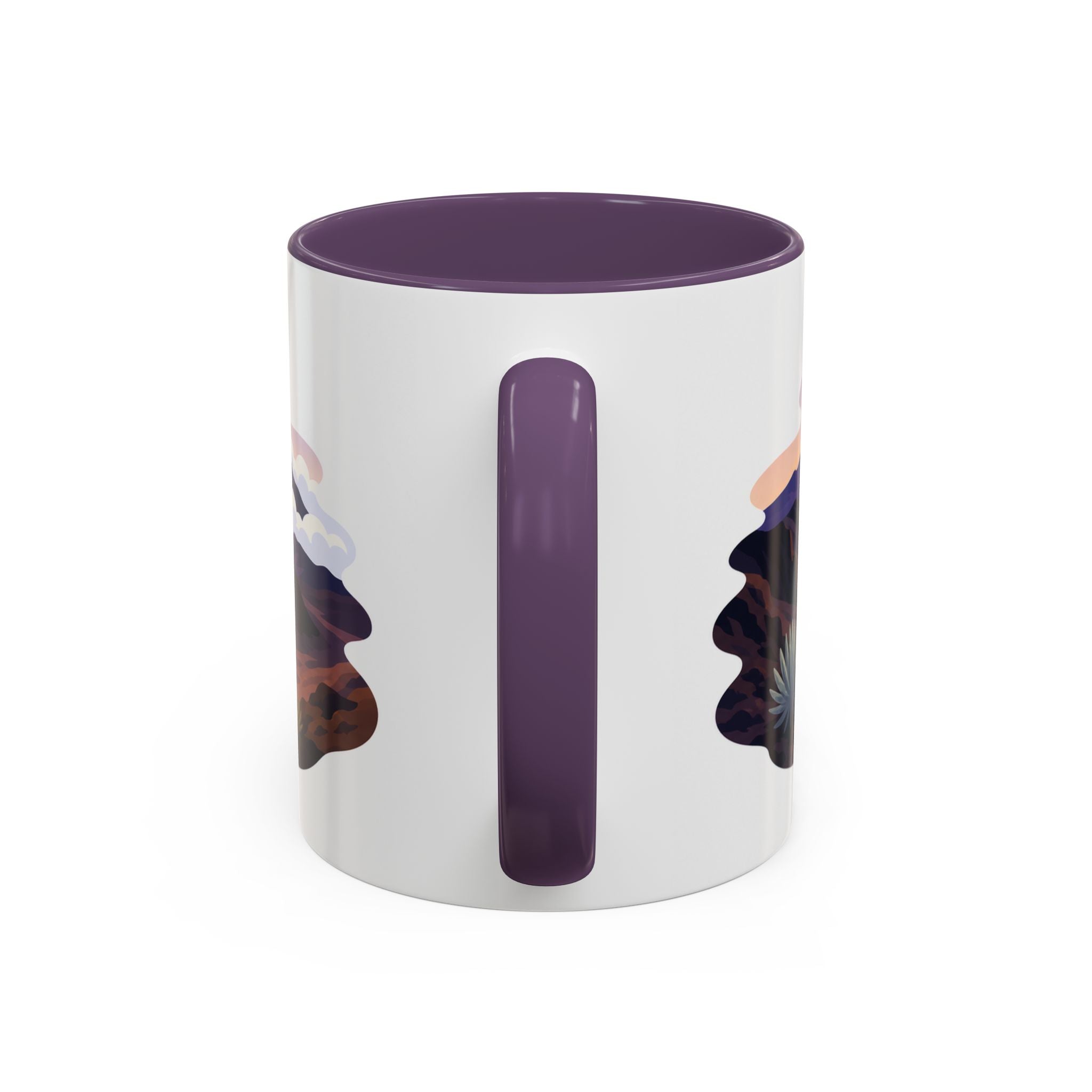 Haleakala National Park Coffee Mug | Solid Color Block Park Souvenir | 11oz 15oz Accent Mug
