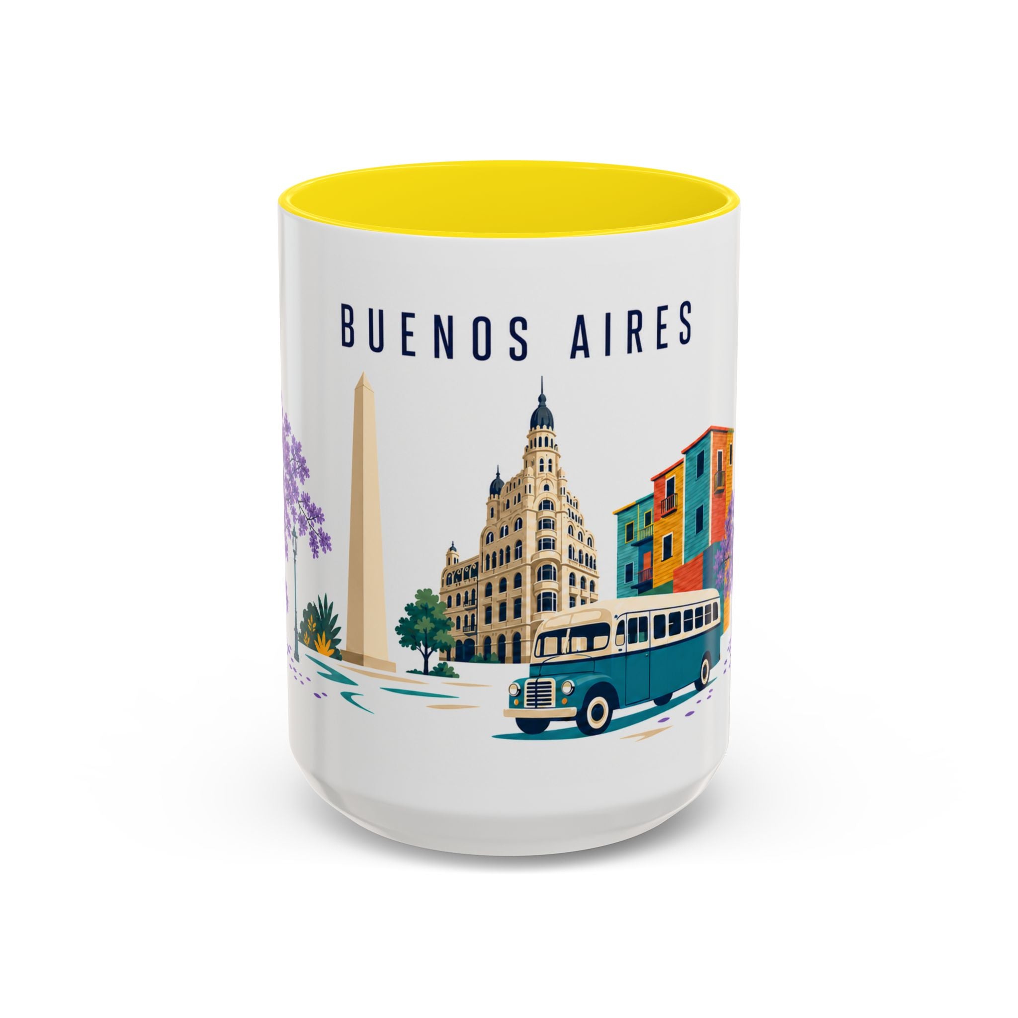 Buenos Aires Coffee Mug | Argentina Travel Souvenir | Porcelain Decal City Gift | 11oz 15oz Accent Mug
