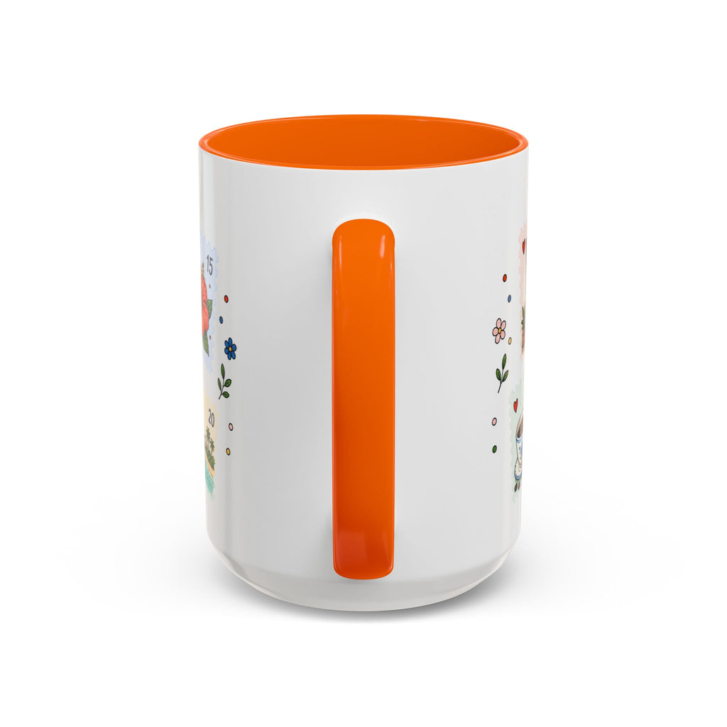 Zanzibar City Coffee Mug | Postage Stamp Collage Mug | Travel Souvenir Accent Cup 11oz 15oz