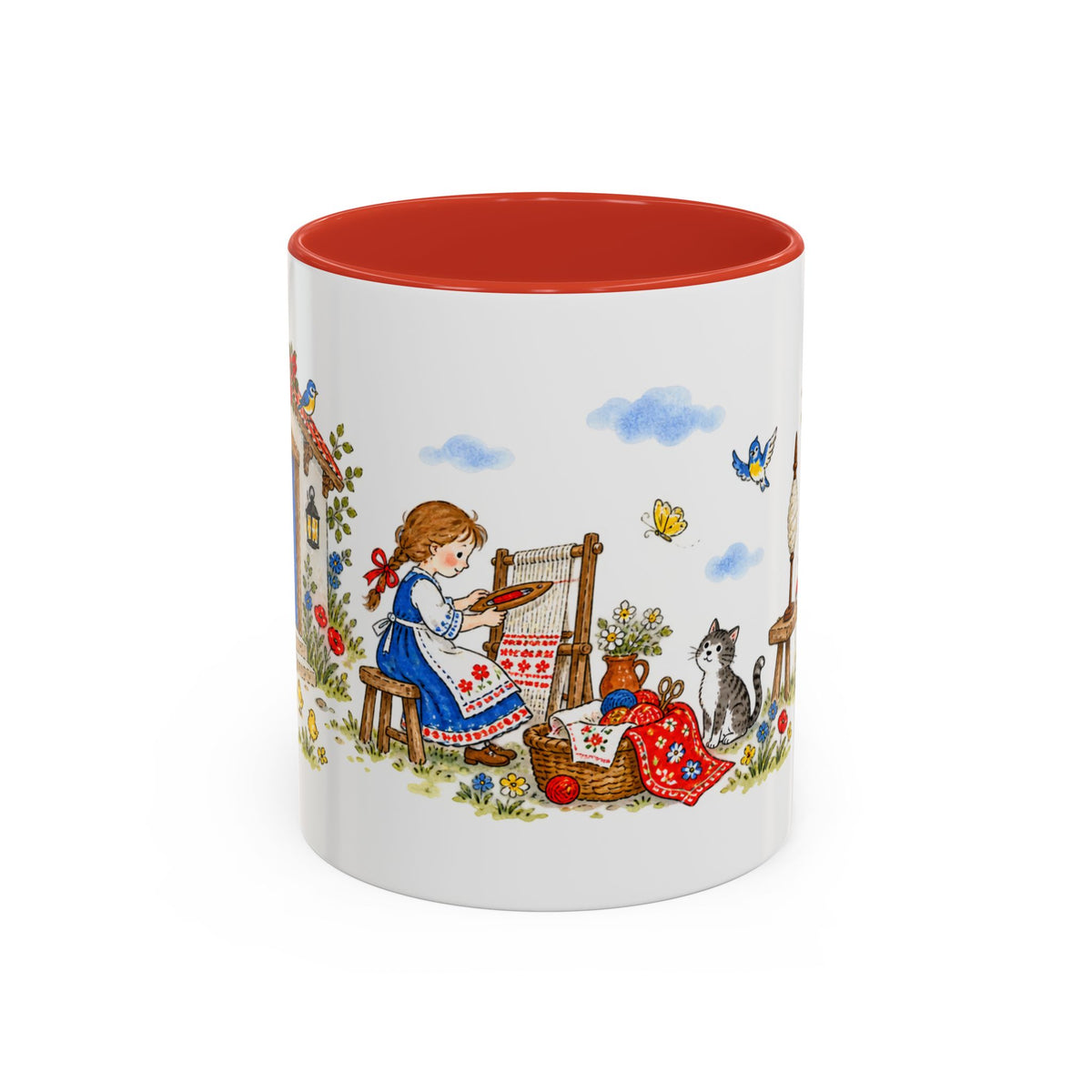 Spindle Shuttle and Needle Mug | Storybook Fairy Tale Accent Coffee Mug | EveryLegend