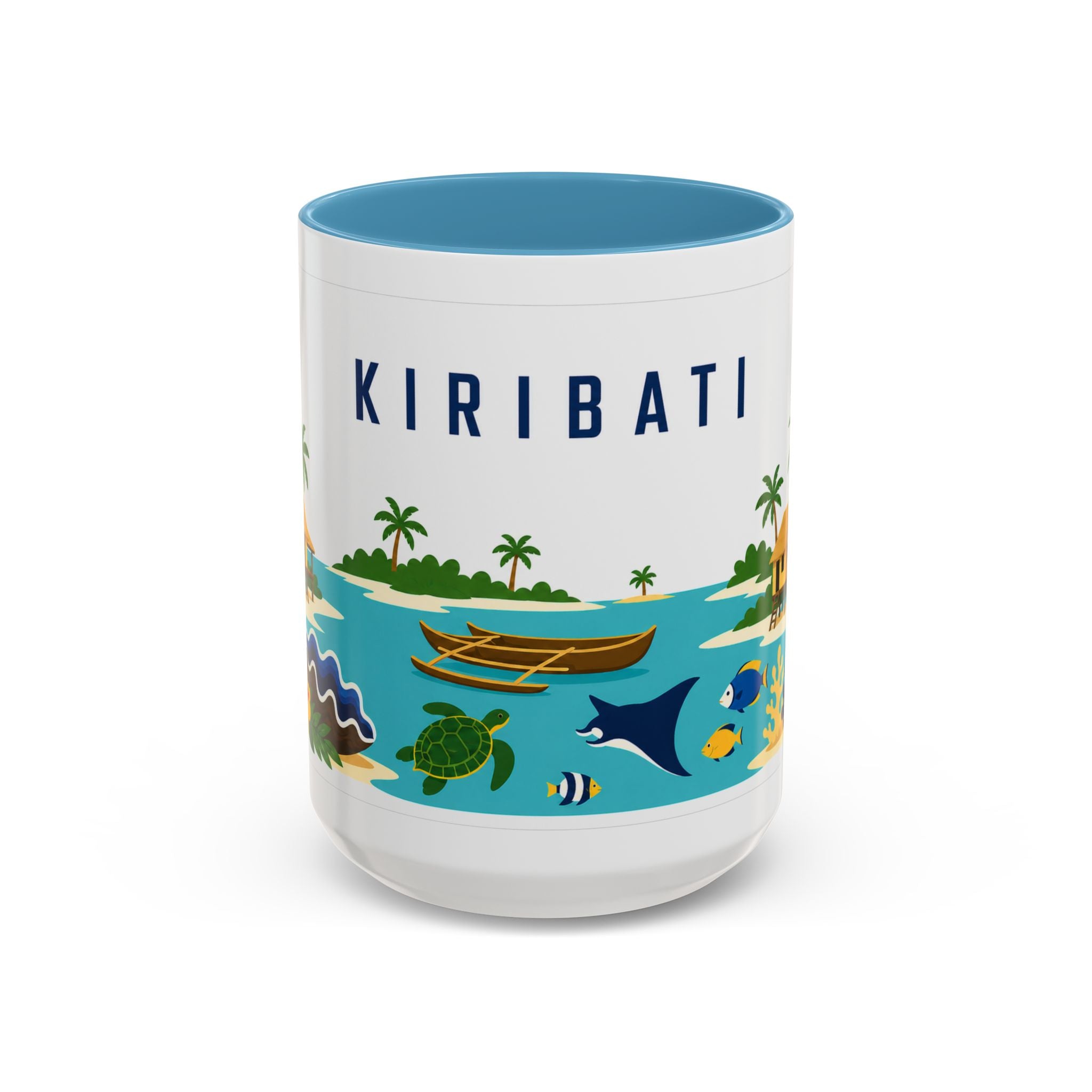 Kiribati Coffee Mug | Travel Souvenir Accent Mug | Country Gift Ceramic Cup 11oz 15oz