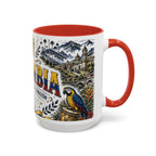 Colombia Soccer Coffee Mug | World Cup Fan Gift | Accent Color Ceramic 11oz 15oz Match Day Cup