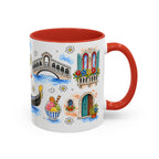 Venice Travel Mug | European City Souvenir Accent Coffee Mug | 11oz 15oz Ceramic Cup