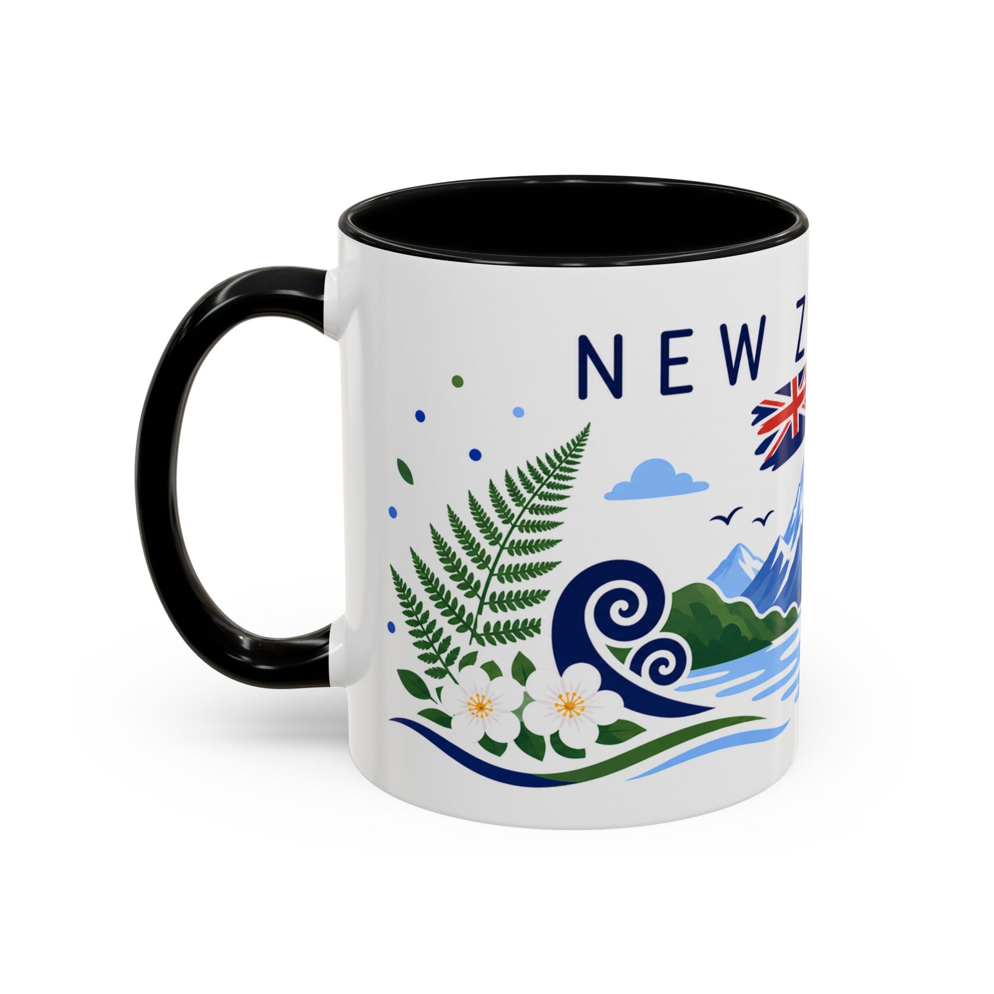 New Zealand Coffee Mug | Travel Souvenir Accent Mug | Country Gift Ceramic Cup 11oz 15oz
