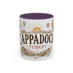 Cappadocia Coffee Mug | Travel Destination Souvenir Gift | Accent Color Ceramic 11oz 15oz