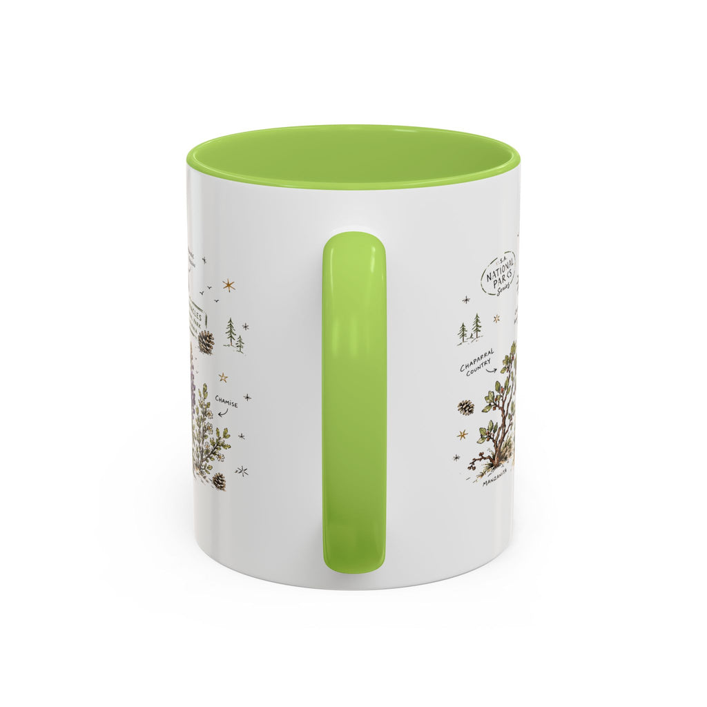 Pinnacles National Park Coffee Mug | California Rock Climbing Condor Gift | Accent Color Ceramic 11oz 15oz