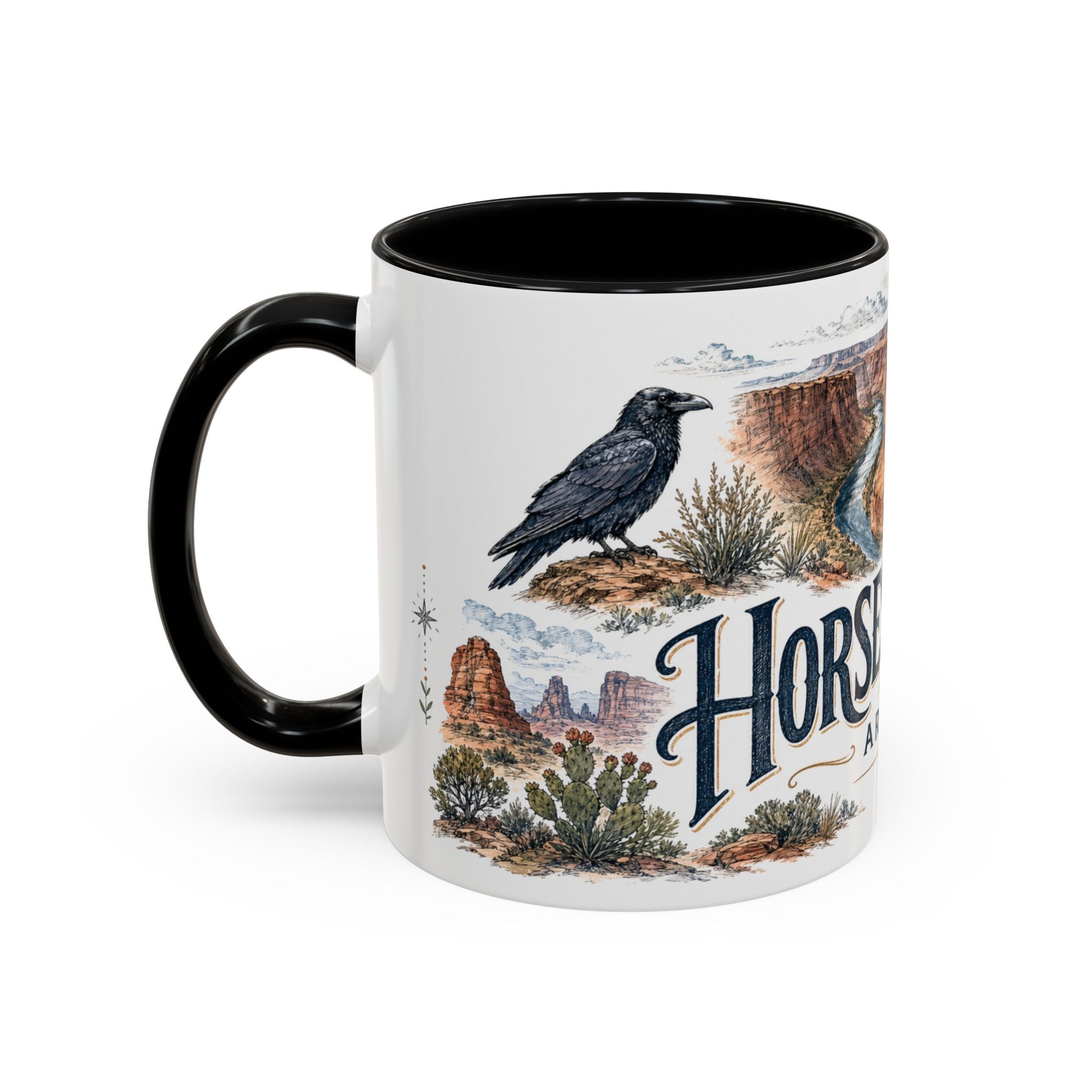 Horseshoe Bend Mug, Arizona Travel Souvenir, Bucket List Gift, Accent Ceramic Coffee Mug 11oz 15oz