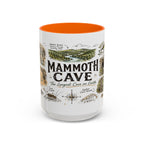 Mammoth Cave National Park Coffee Mug | Kentucky Cave Exploration Hiking Gift | Accent Color Ceramic 11oz 15oz