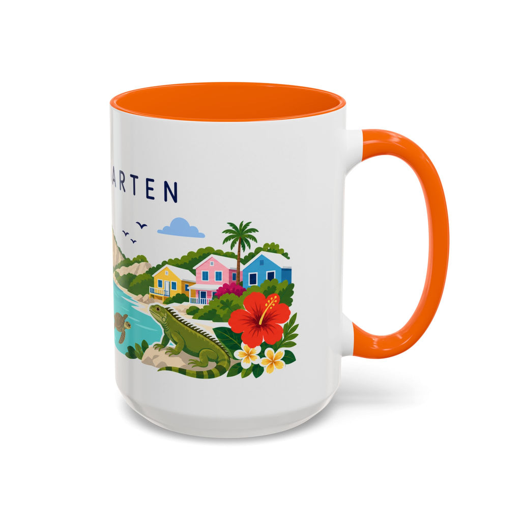 Sint Maarten Coffee Mug | Travel Souvenir Accent Mug | Country Gift Ceramic Cup 11oz 15oz