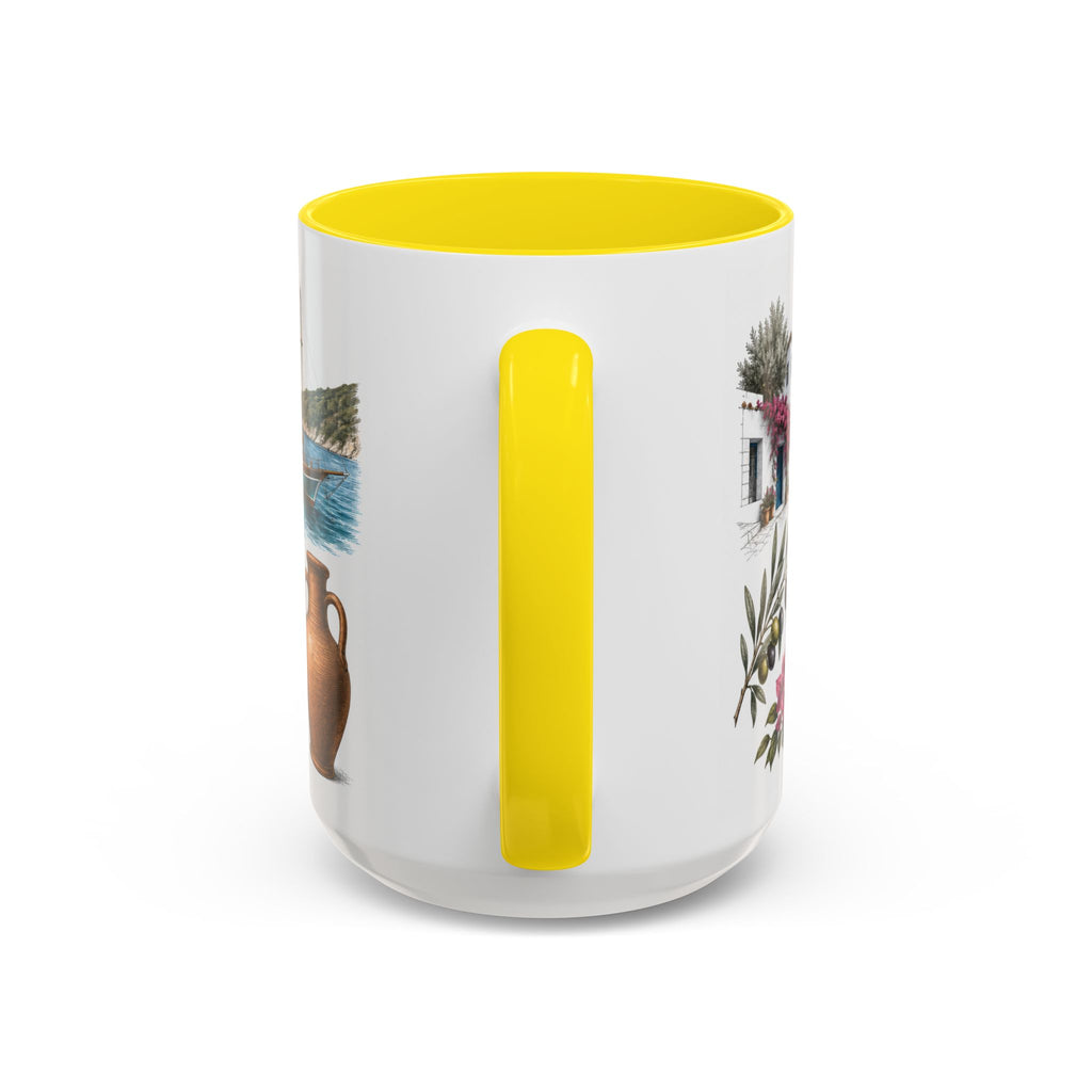 Mugla Coffee Mug | Turkey Travel Souvenir | Vintage Illustrated City Gift | 11 oz 15 oz Accent Mug