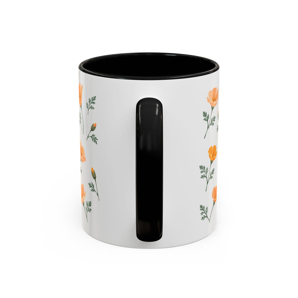 California California poppy Mug, State Flower Floral Coffee Cup, 11oz Botanical Gift